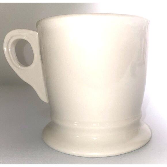 Anthropologie Mug Letter A Monogram Initial Footed Coffee Shaving Barber - Picture 3 of 7